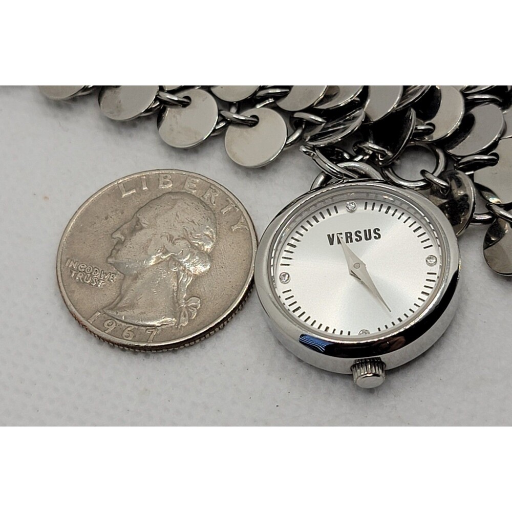 Womens Versus by Versace Stylish Trendy Fashion Silver Tone Bracelet Watch 01 - Picture 7 of 9
